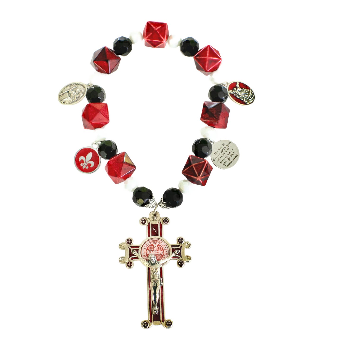 St. Benedict Door Blessing, Red & Black, ULL Themed