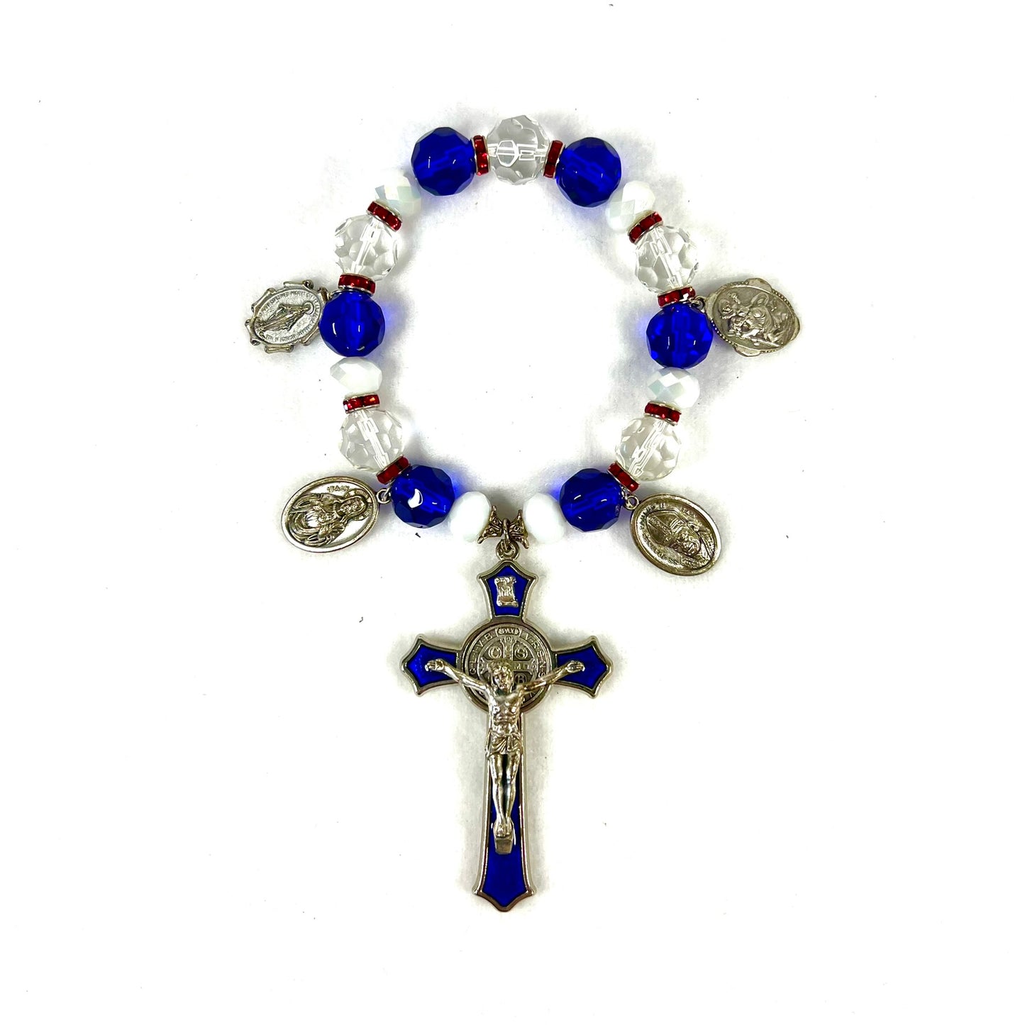 St. Benedict Door Blessing, Blue & Silver, Vandebilt Catholic