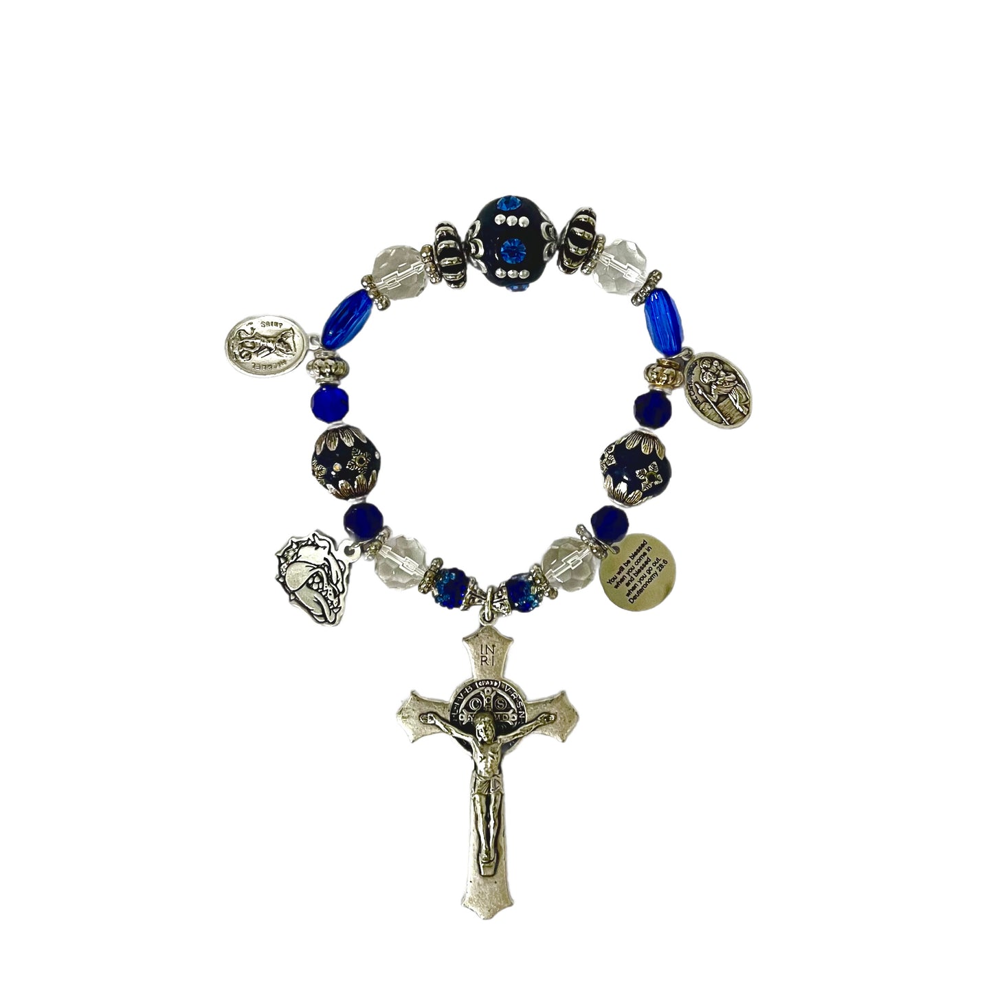St. Benedict Door Blessing, Red, Blue, & Silver, St Thomas More Cougars