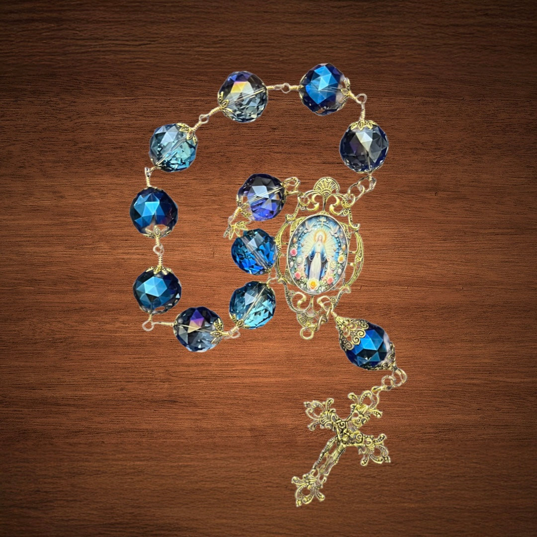 Our Lady of Grace Table Rosary, One Decade, Large