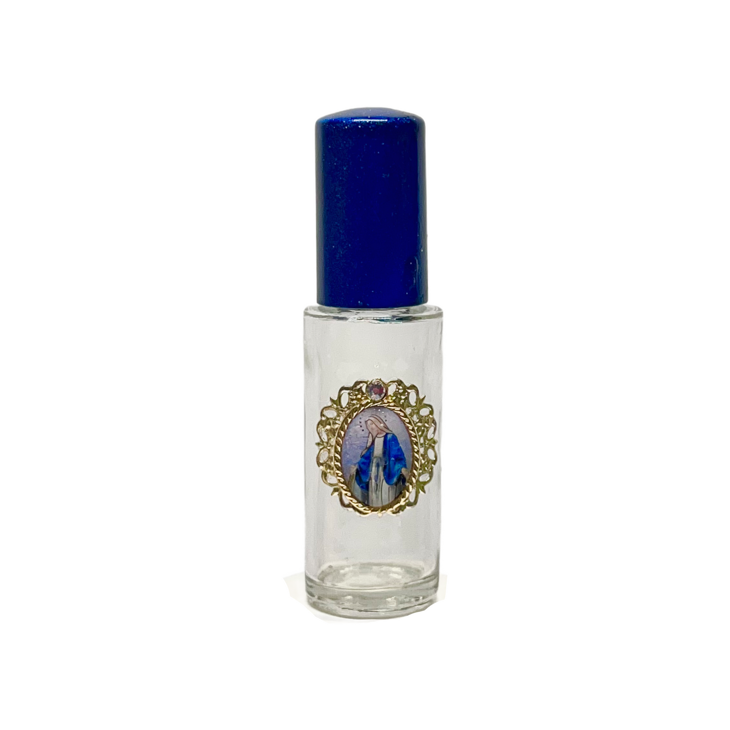 Our Lady of Grace Holy Water Bottle, Purse Size