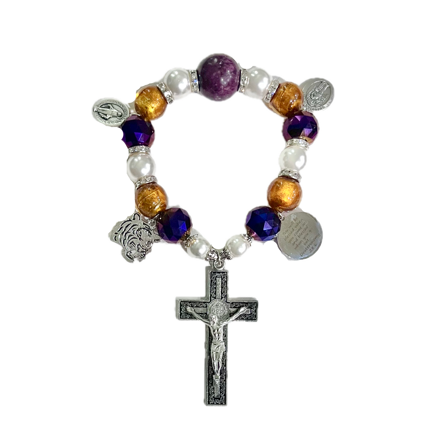 St. Benedict Door Blessing, Purple & Gold, LSU Themed